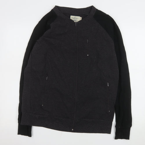Brave Soul Men's Black XL Full Zip Casual Cotton Jacket