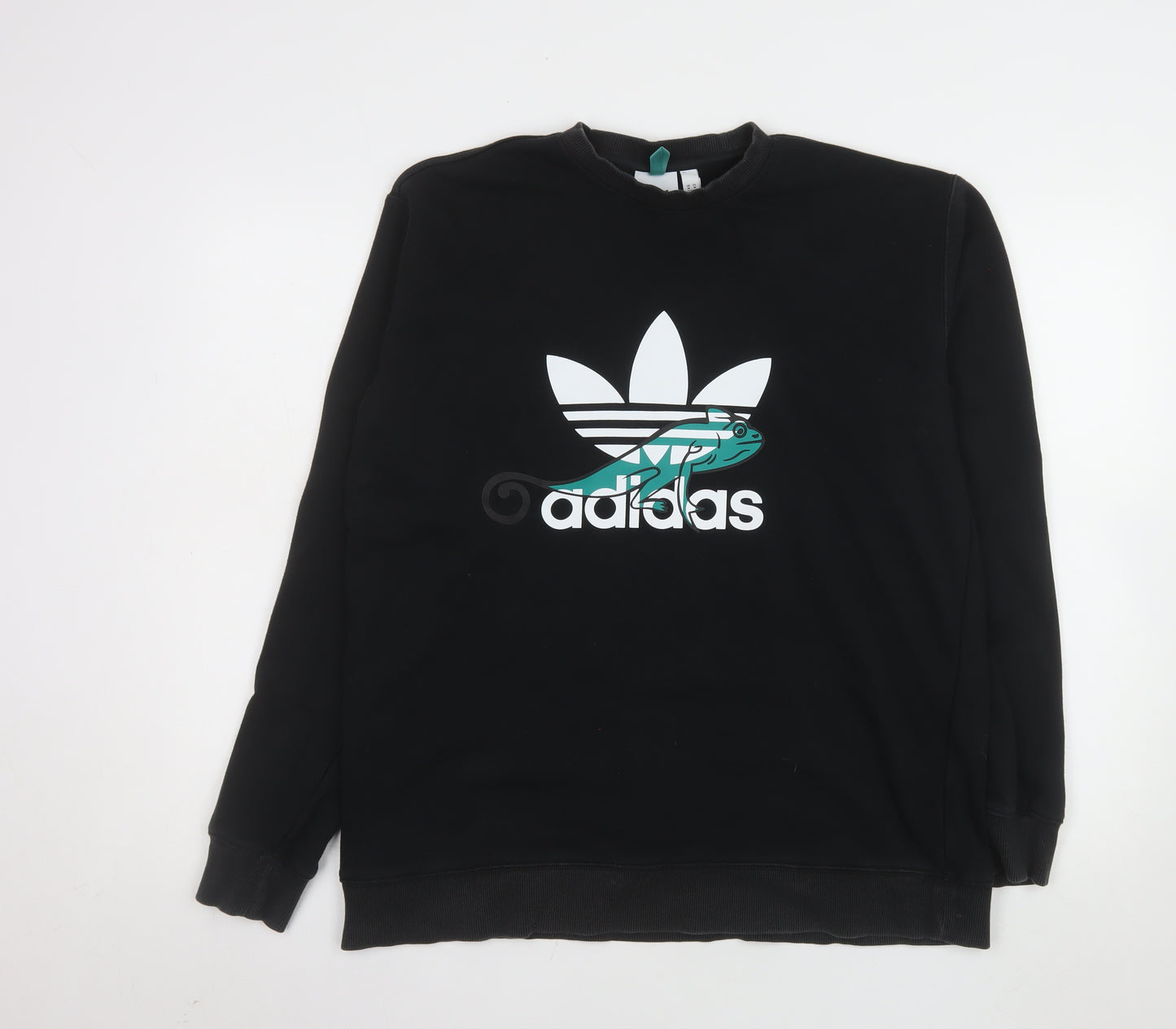 Adidas Men's Black Graphic Pullover Sweatshirt Medium