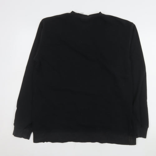 Adidas Men's Black Graphic Pullover Sweatshirt Medium