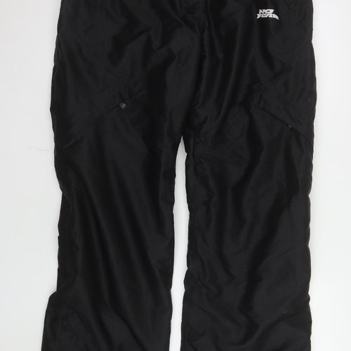 No Fear Women's Black Size 12 Waterproof Insulated Snow Pants