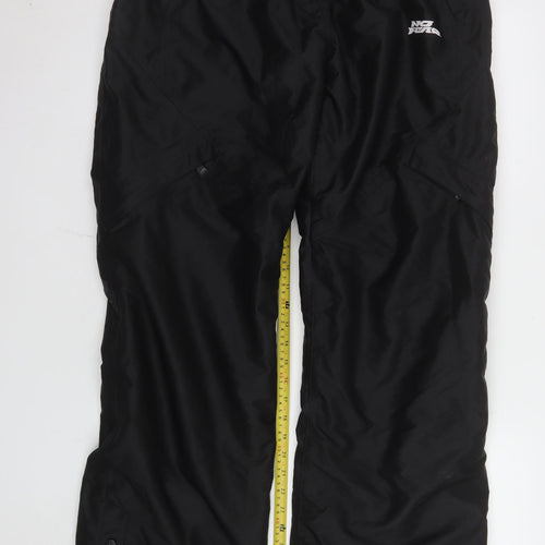 No Fear Women's Black Size 12 Waterproof Insulated Snow Pants