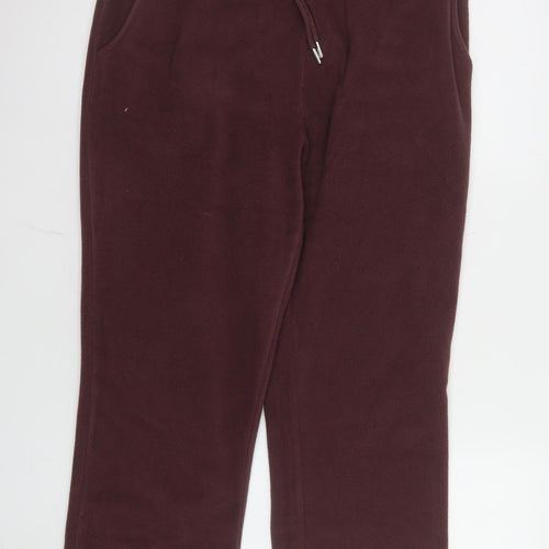 Damart Womens Brown Fleece Sweatpants Size 14/16 Regular Fit