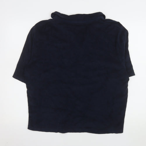 Seasalt Cornwall Women's Blue Organic Cotton Polo Top Size 18