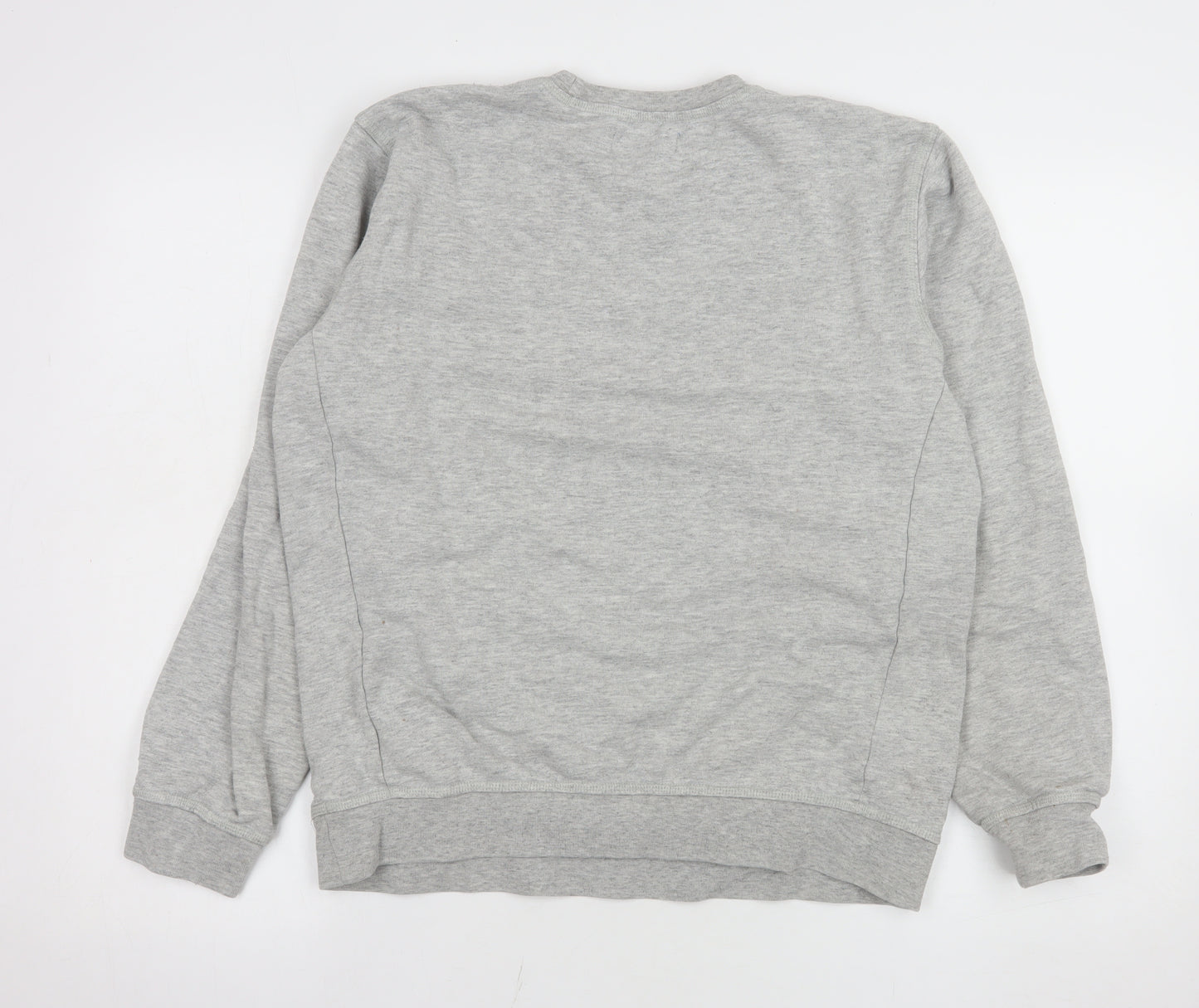 Adidas Men's Grey Crew Neck Pullover Sweatshirt Size S