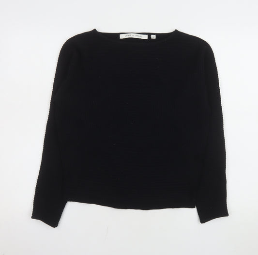 Uniqlo and Lemaire Women's Black Wool Cashmere Boat Neck Jumper S