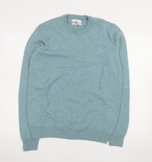 Marks and Spencer Men’s Blue Lambswool Crew Neck Jumper Size L