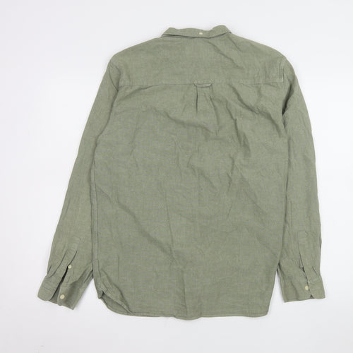 Lyle & Scott Men's Green XL Button-Down Long Sleeve Cotton Shirt