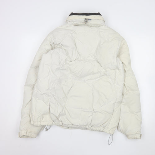 The North Face Womens White L Puffer Jacket Down Insulated Winter Coat