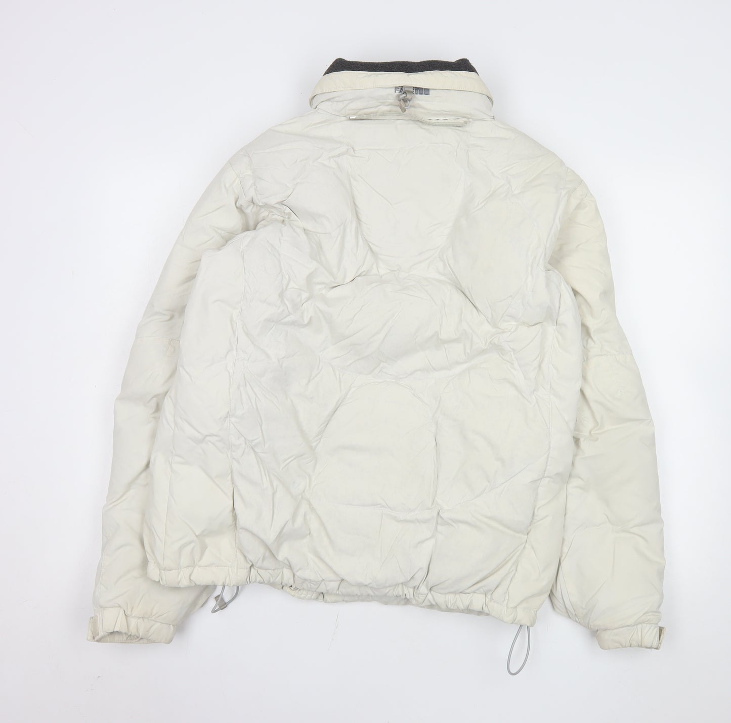 The North Face Womens White L Puffer Jacket Down Insulated Winter Coat