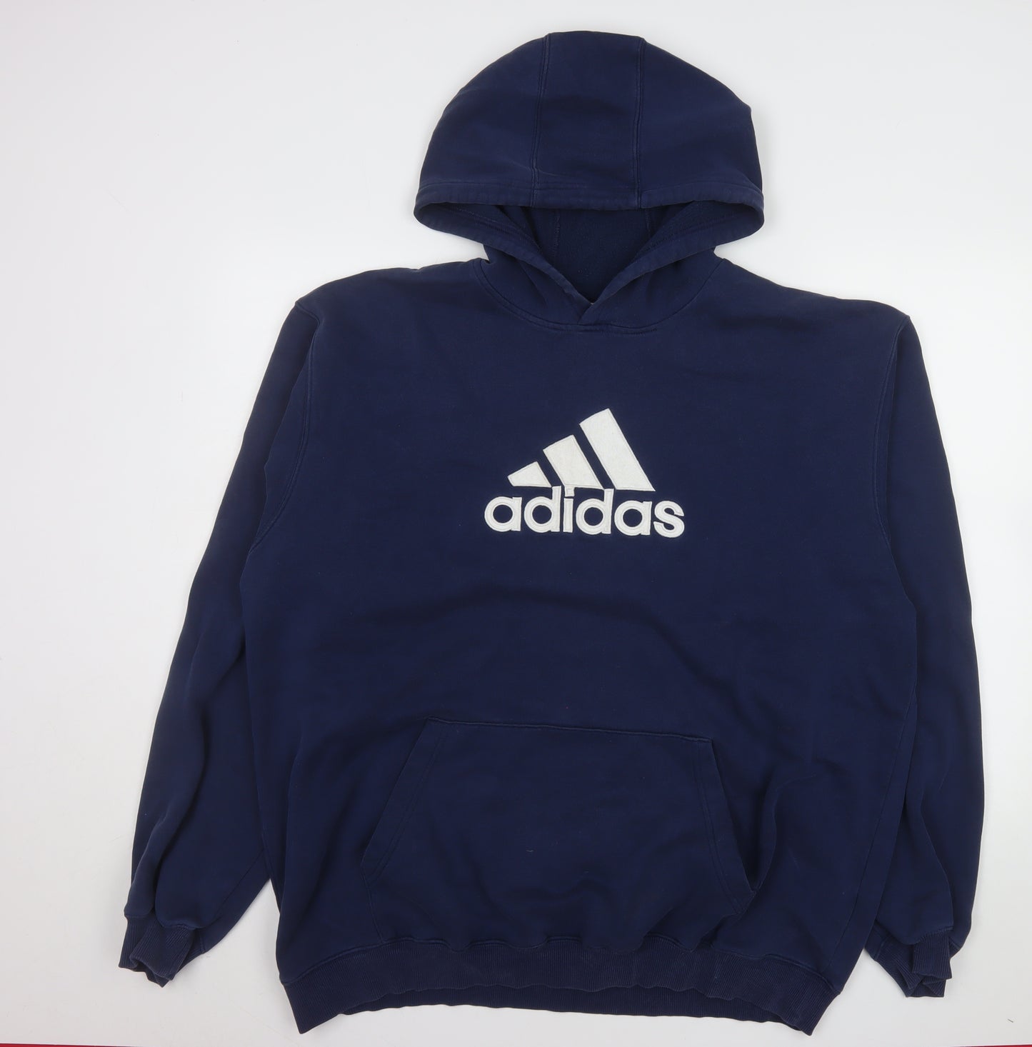 Adidas Men's Blue XL Pullover Hoodie Sports Fleece Sweatshirt