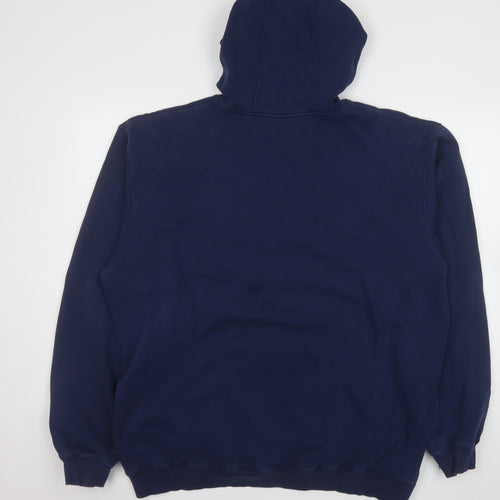 Adidas Men's Blue XL Pullover Hoodie Sports Fleece Sweatshirt