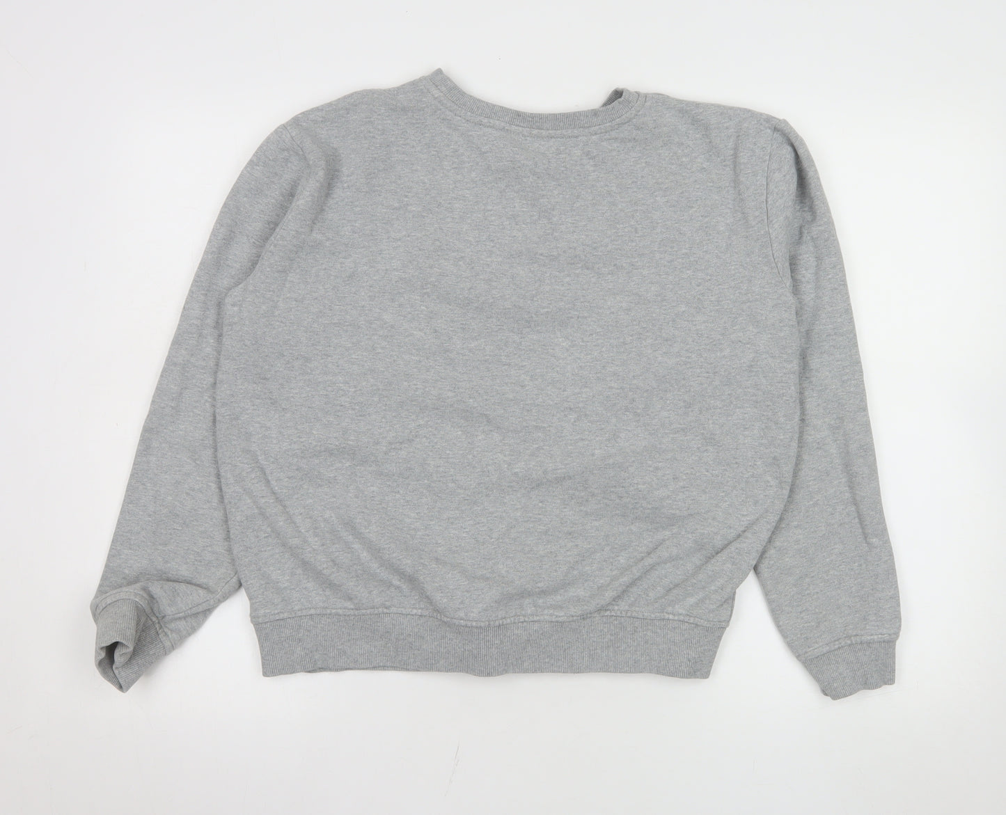 FILA Mens Grey Crew Neck Pullover Sweatshirt Size L Regular Fit