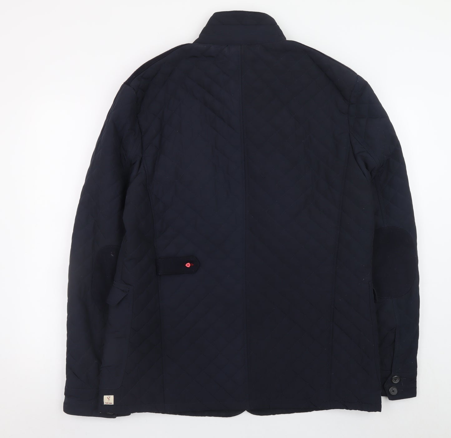 Saint Jude Men's Blue Quilted Mid-Length Jacket XL Polyester