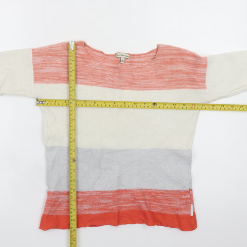 Calvin Klein Jeans Women's Multicoloured Striped Wool Blend Pullover Jumper S