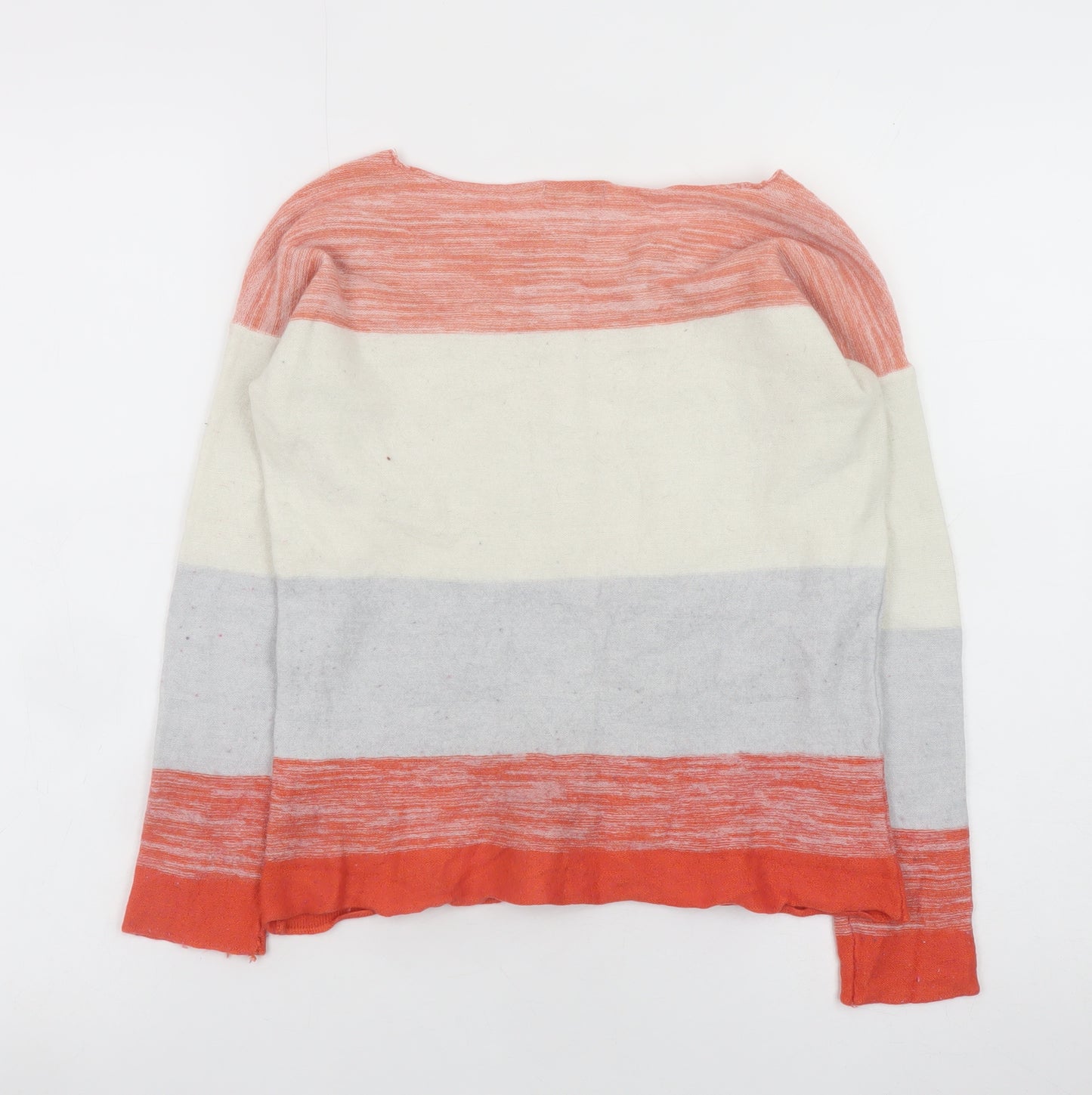 Calvin Klein Jeans Women's Multicoloured Striped Wool Blend Pullover Jumper S