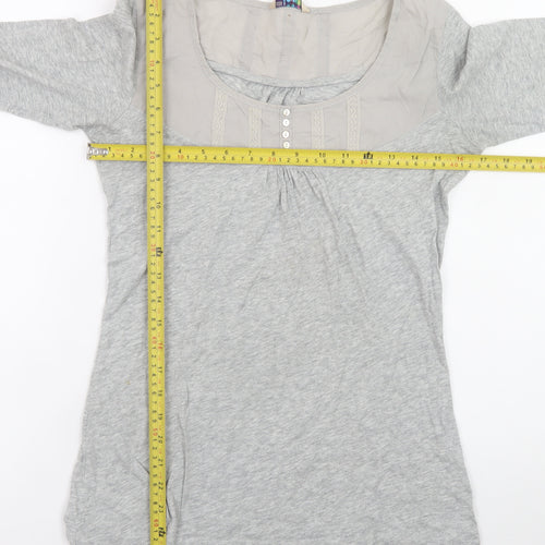 Marks and Spencer Womens Grey 3/4 Sleeve Tunic Blouse UK 8