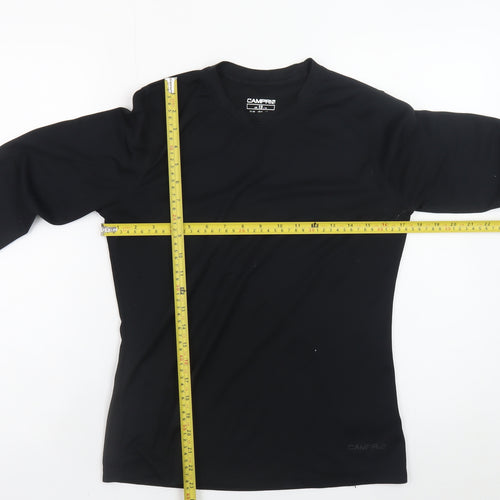 Campri Womens Black Long Sleeve Athletic Top Size 12 UK