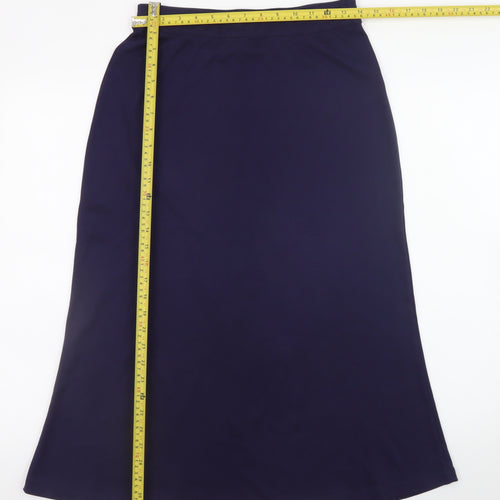 Spirit of the Andes Women’s Blue Midi A-Line Pima Cotton Skirt M