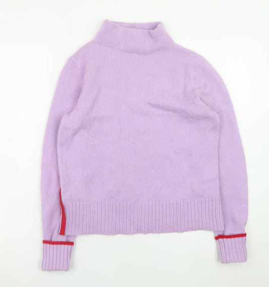 Mint Velvet Women’s Purple Roll Neck Knit Jumper Size 8
