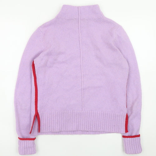 Mint Velvet Women’s Purple Roll Neck Knit Jumper Size 8