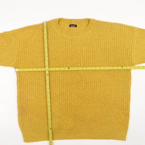 New Look Women's Yellow Maternity Chunky Knit Pullover Jumper Size L