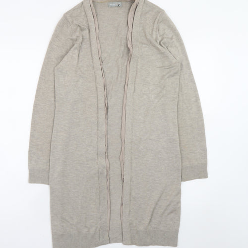 Marks and Spencer Women’s Beige Longline Open Knit Cardigan Size 12