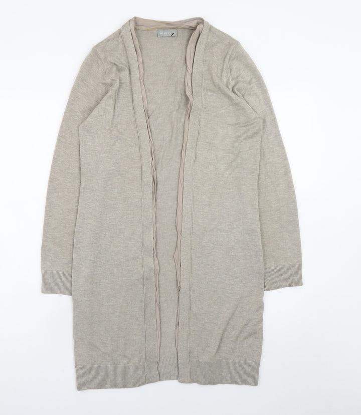 Marks and Spencer Women’s Beige Longline Open Knit Cardigan Size 12