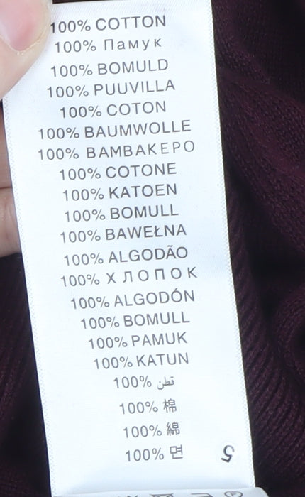 Ben Sherman Men's Red 2XL Cotton Crew Neck Pullover Jumper