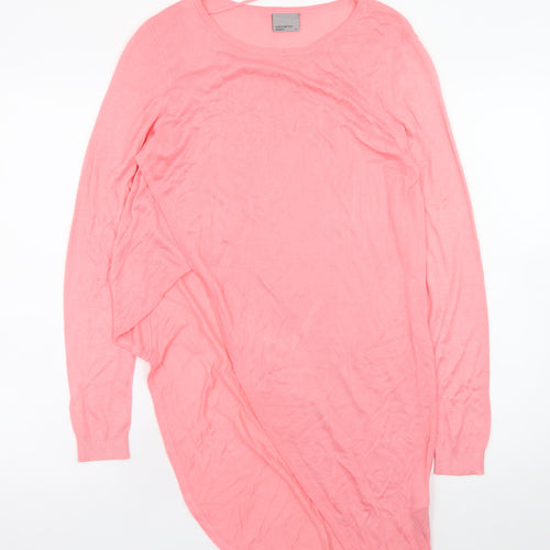Vero Moda Women's Pink Long Sleeve Tunic Knit Top Size M