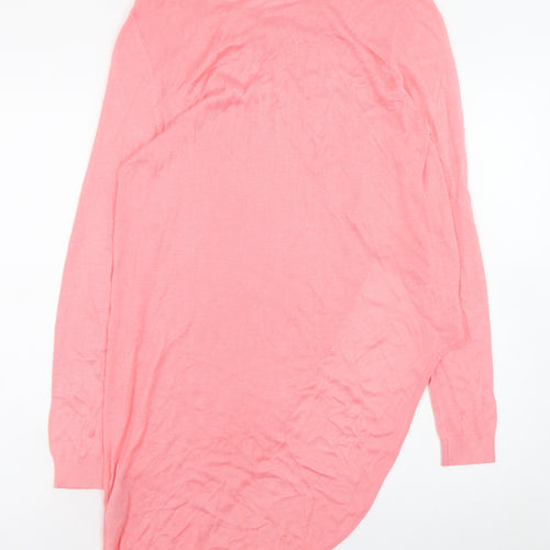 Vero Moda Women's Pink Long Sleeve Tunic Knit Top Size M