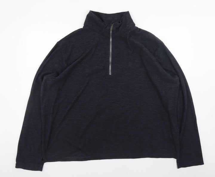 Regatta Men’s Black 3XL Lightweight 1/2 Zip Fleece Sweatshirt