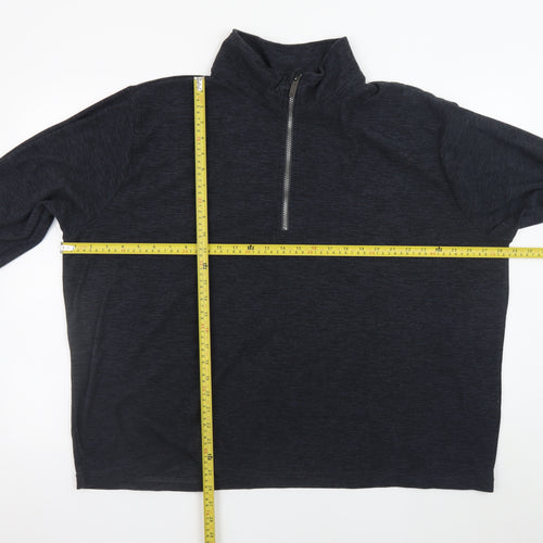 Regatta Men’s Black 3XL Lightweight 1/2 Zip Fleece Sweatshirt