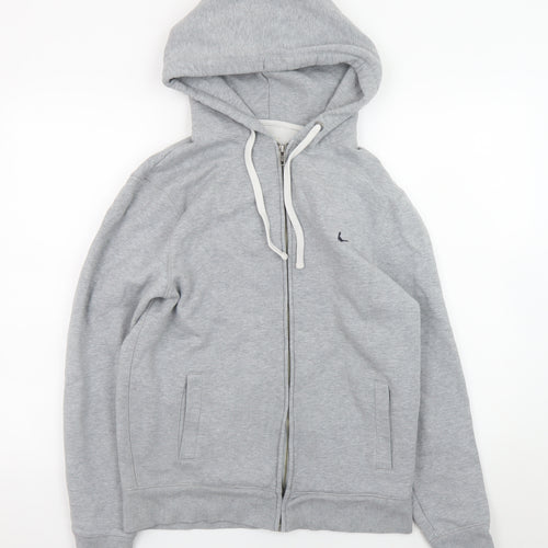 Jack Wills Men’s Grey Full Zip Hoodie M Regular Fit Cotton Blend
