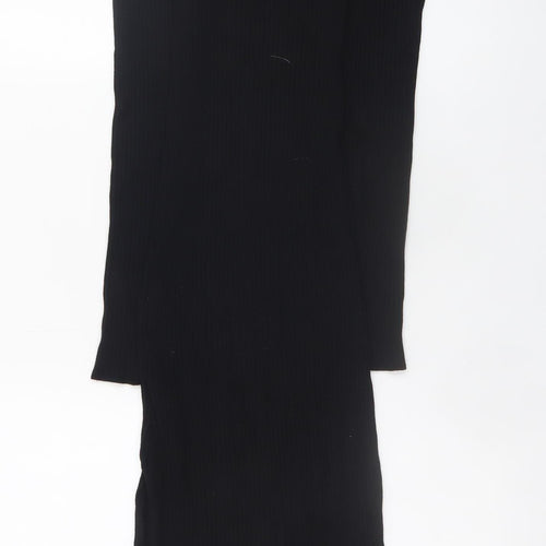 ASOS DESIGN Women’s Black Size 8 Bodycon Knit Midi Dress