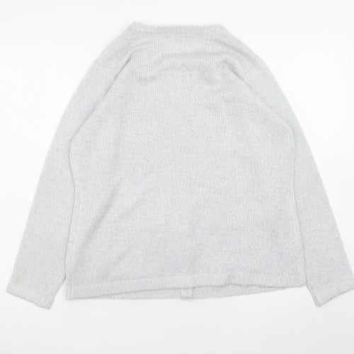 Honor Millburn Women’s Grey Cable-Knit Cardigan Size M 14-16