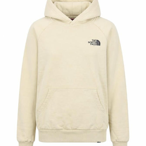 The North Face Women Beige Pullover Hoodie XS Cotton Logo