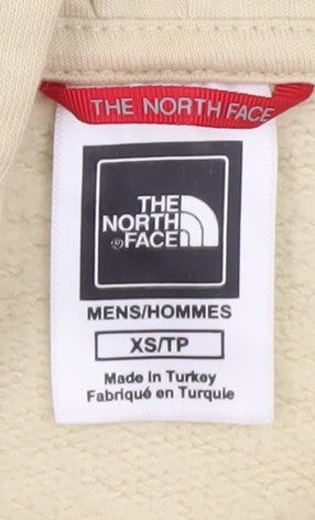 The North Face Women Beige Pullover Hoodie XS Cotton Logo