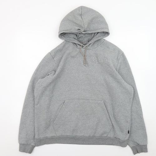 Puma Mens Grey XL Pullover Hoodie Sweatshirt Fleece