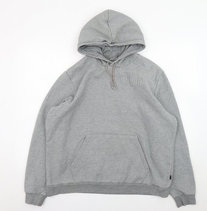 Puma Mens Grey XL Pullover Hoodie Sweatshirt Fleece