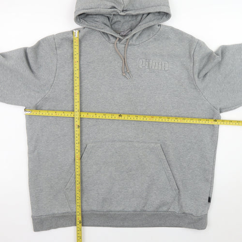 Puma Mens Grey XL Pullover Hoodie Sweatshirt Fleece