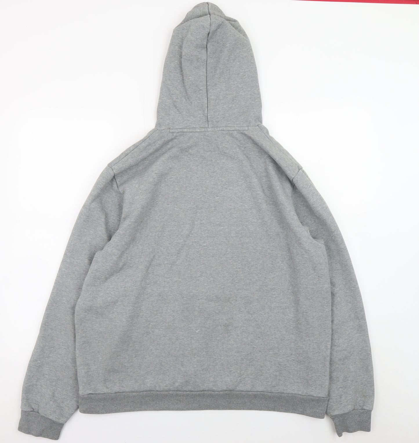 Puma Mens Grey XL Pullover Hoodie Sweatshirt Fleece