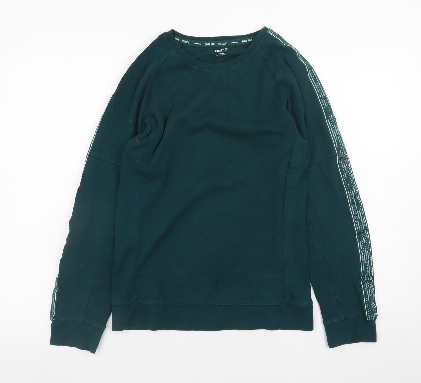 Breakout Women's Green XS Crew Neck Long Sleeve Sweatshirt