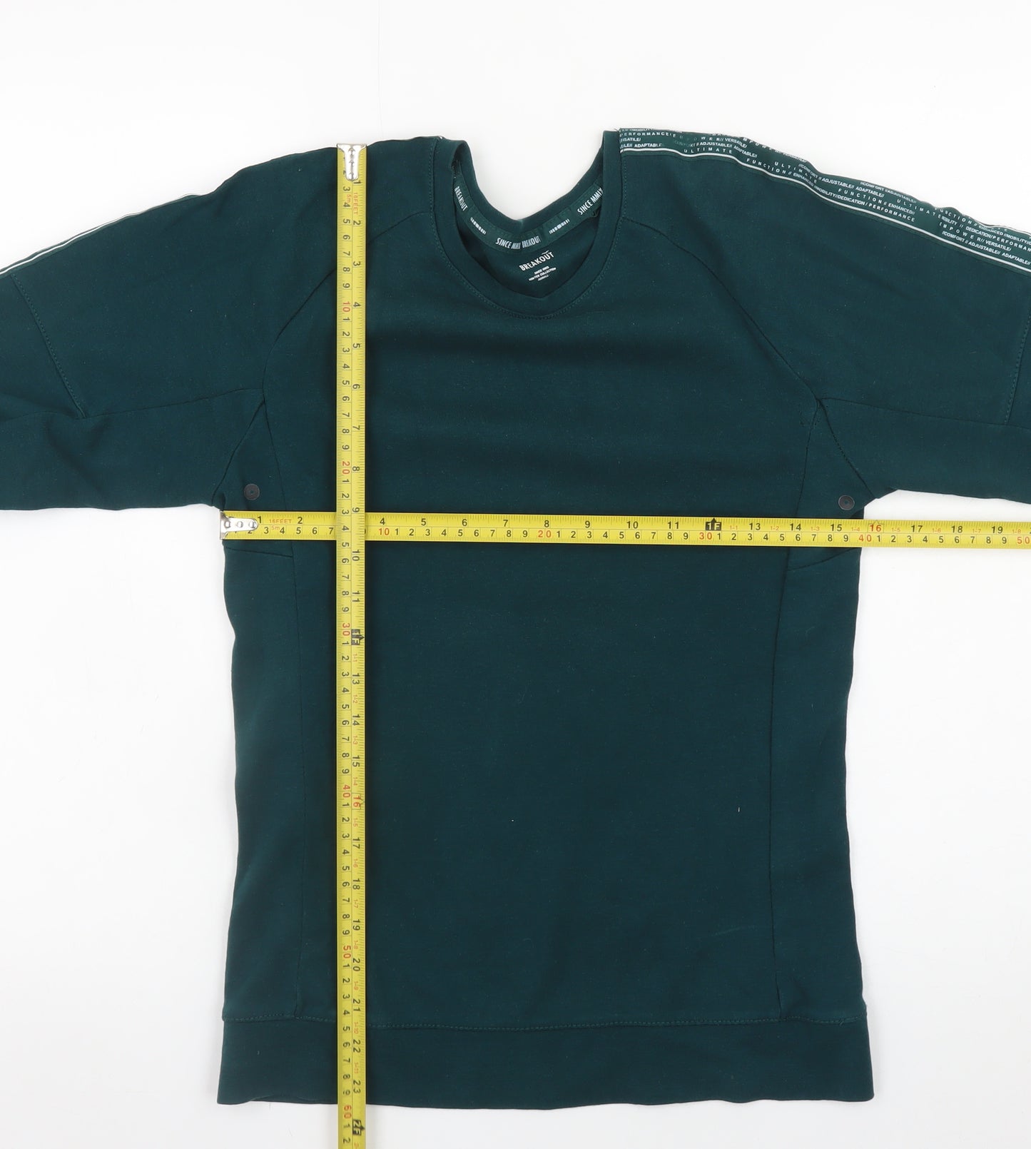 Breakout Women's Green XS Crew Neck Long Sleeve Sweatshirt