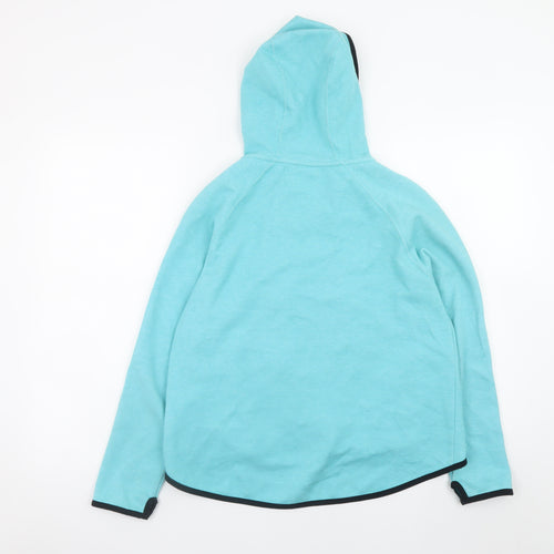 Nike Girls Blue Full Zip Hoodie 12-13 Years Hooded Sweatshirt