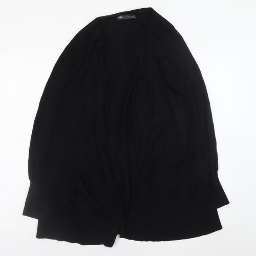 Marks and Spencer Women's Black Medium Open Knit Long Sleeve Cardigan