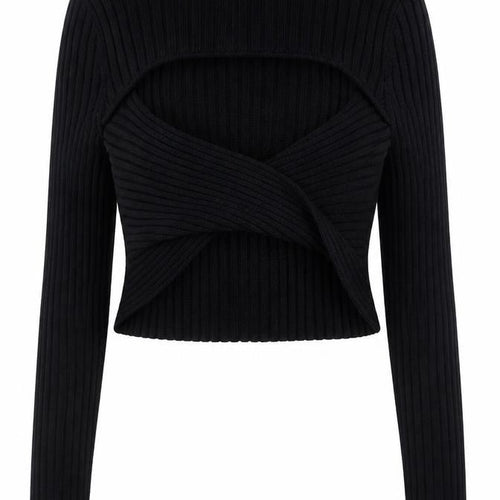 Signature 8 Women's Black Knit Shrug Jumper Size M