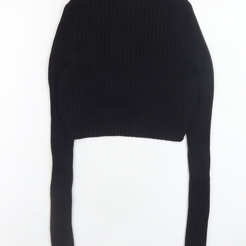 Signature 8 Women's Black Knit Shrug Jumper Size M