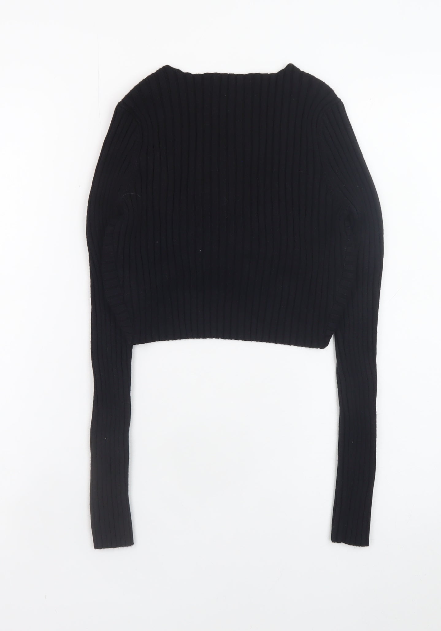 Signature 8 Women's Black Knit Shrug Jumper Size M