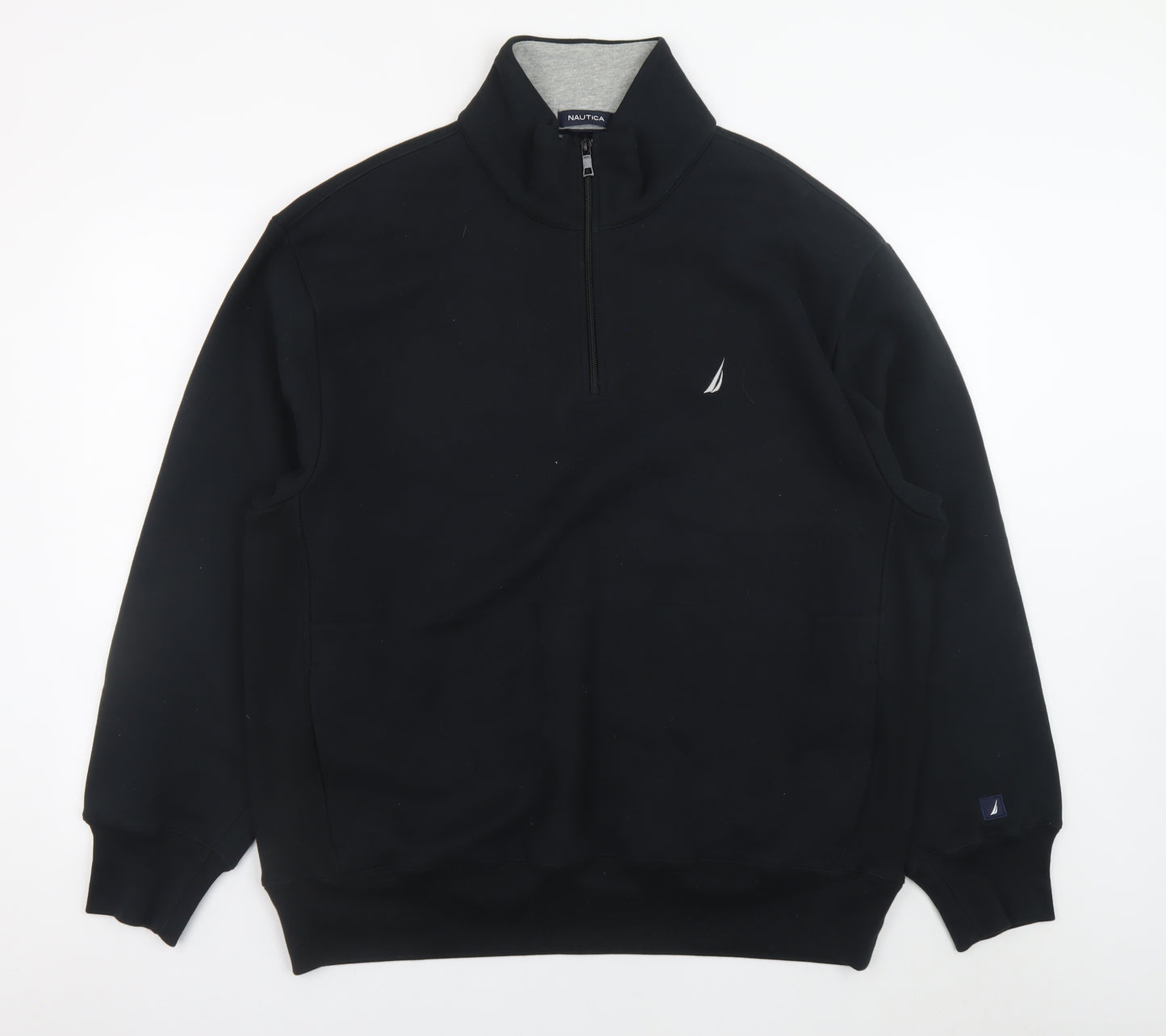 Nautica Men’s Black XL 1/4 Zip Pullover Sweatshirt