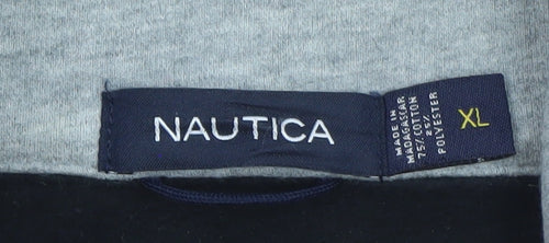 Nautica Men’s Black XL 1/4 Zip Pullover Sweatshirt